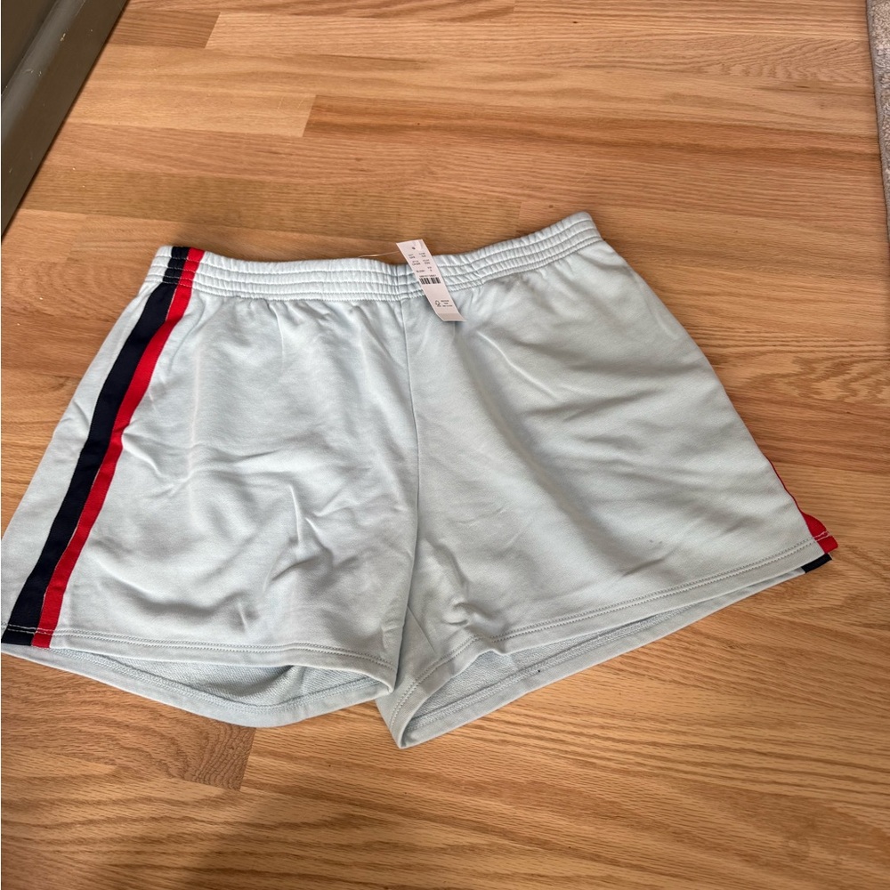 NWT J. Crew Women's Athletic Shorts with Red and Blue Stripes size Small - Picture 3 of 7